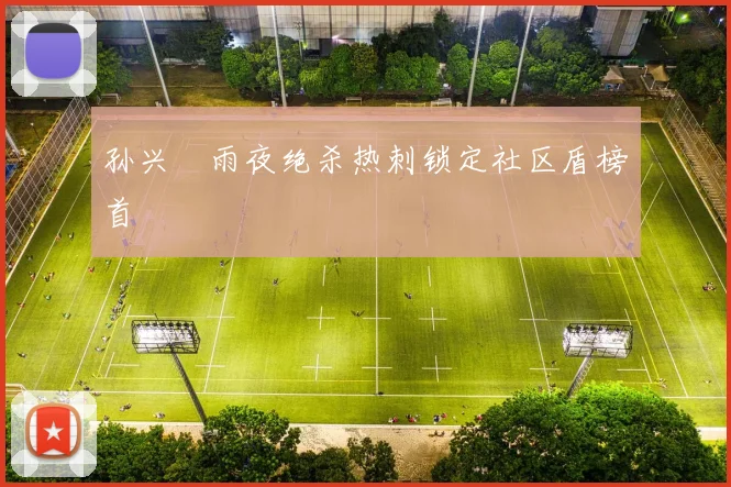 孙兴慜雨夜绝杀热刺锁定社区盾榜首